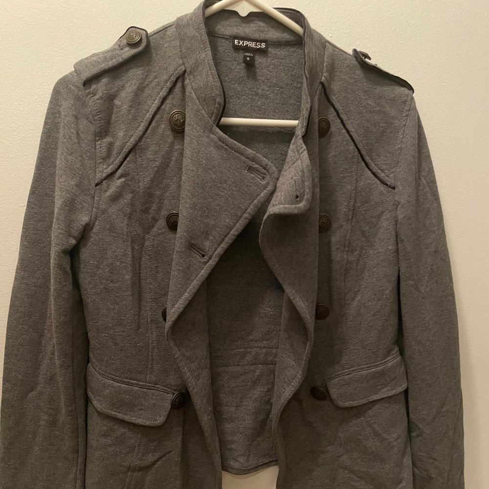Express Gray Short Jacket Size Small
